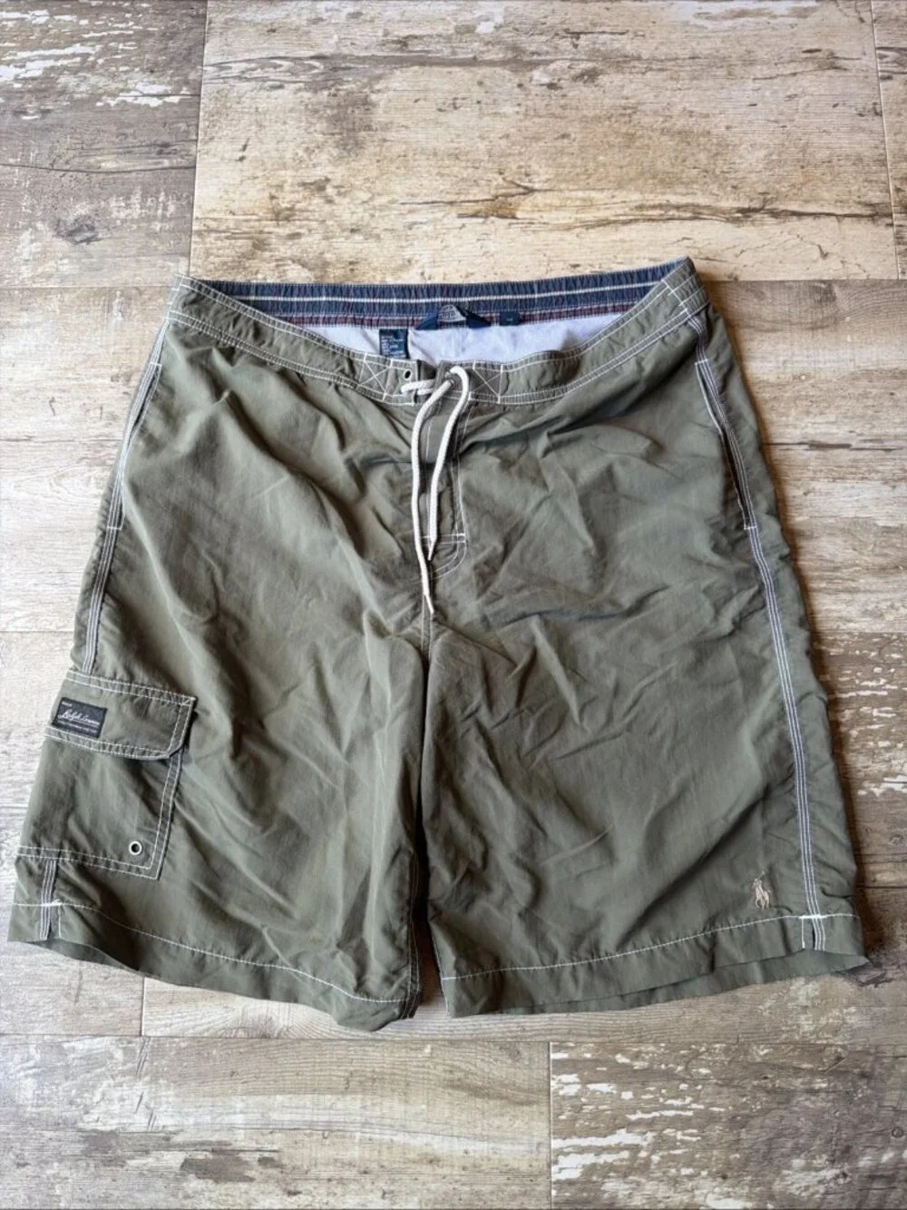 POLO RALPH LAUREN Swimwear Trunks Olive Green Men's Large